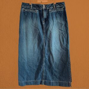 90s vintage old navy maxi denim skirt
